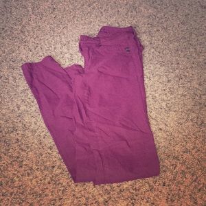 maroon skinny jeans